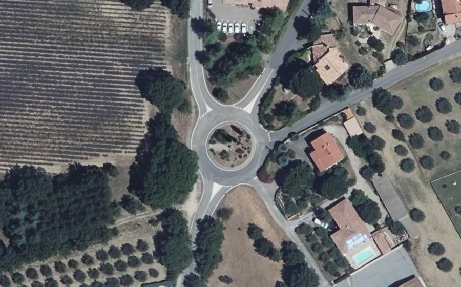 Vue aérienne du Route Napoléon