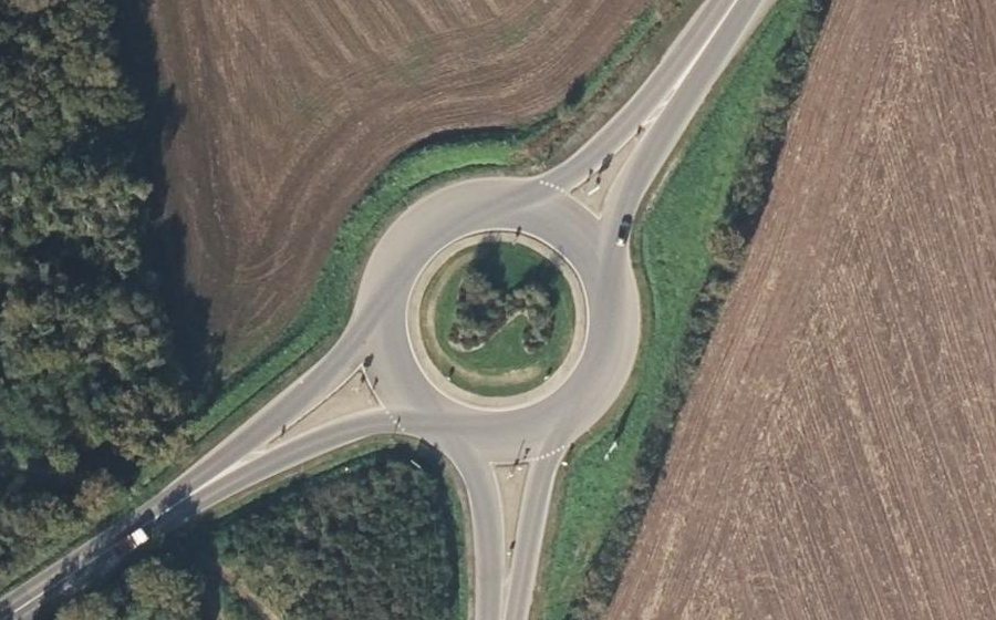 Vue aérienne du Route de Gouesnou