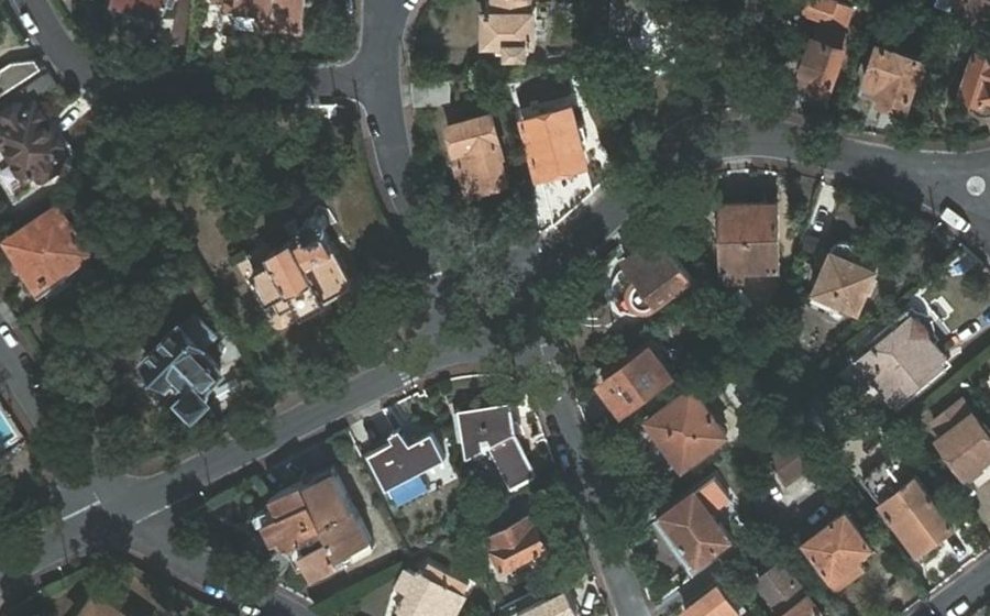 Vue aérienne du Rond-Point Albert Roussel
