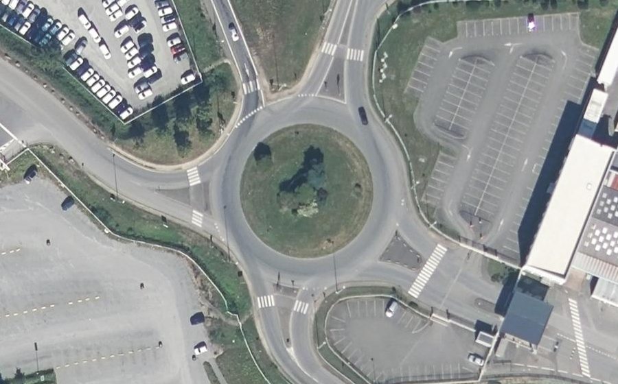 Vue aérienne du Rond-Point Rémy Gautier