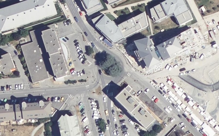 Vue aérienne du Square de Narwik