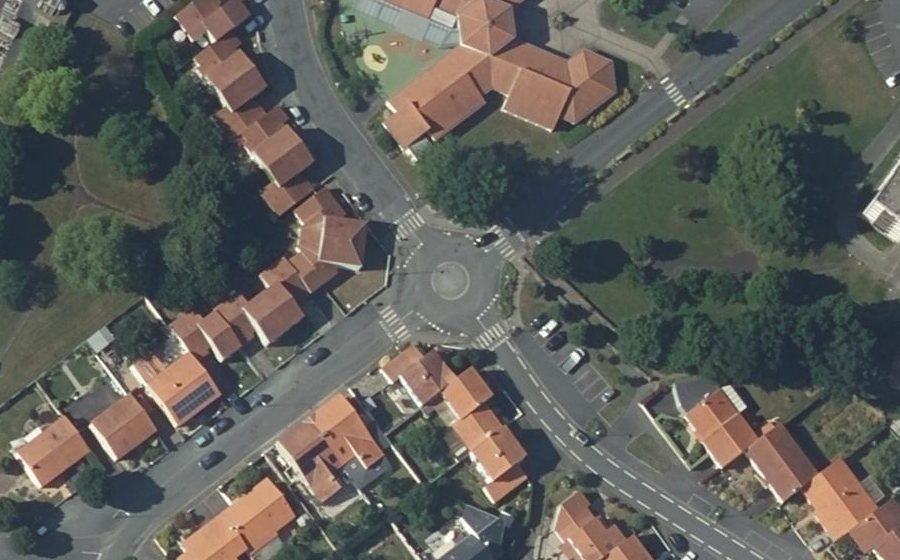 Vue aérienne du Rue Mozart