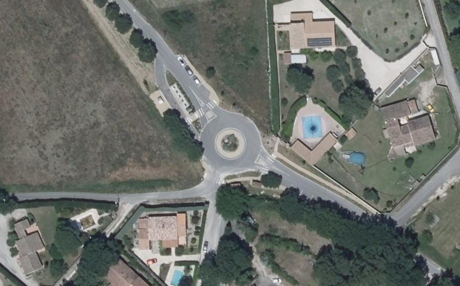Vue aérienne du Chemin du Carraire