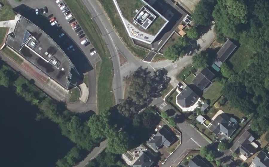 Vue aérienne du Carrefour du Pluvier Doré