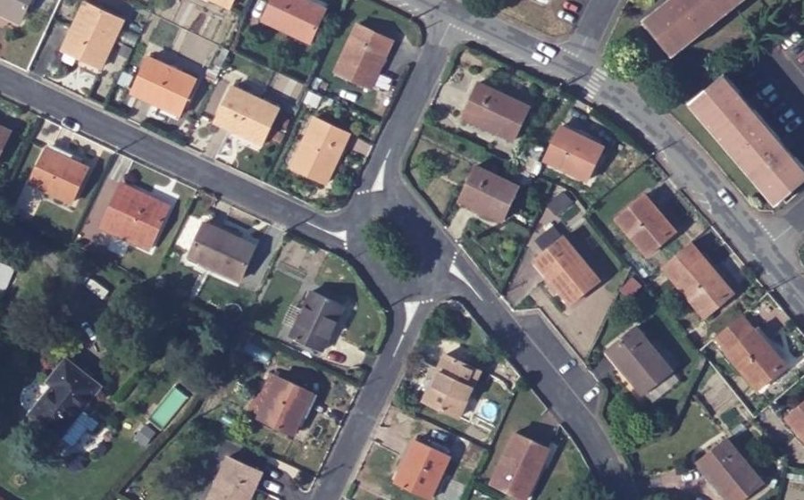 Vue aérienne du Rue du Village