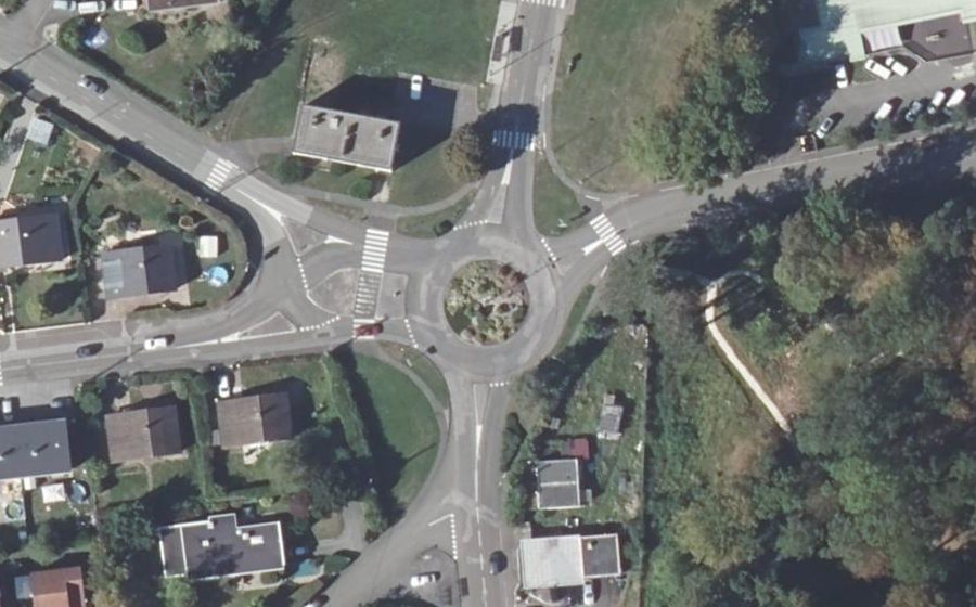 Vue aérienne du Place de Lutèce