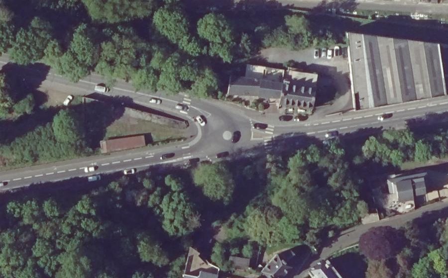 Vue aérienne du Rue de la Liberté