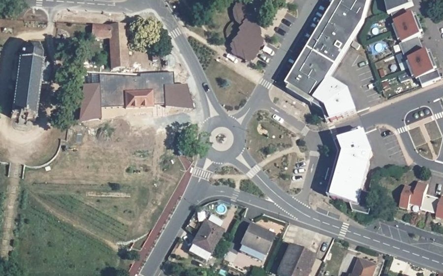 Vue aérienne du Rond-Point François Mitterrand
