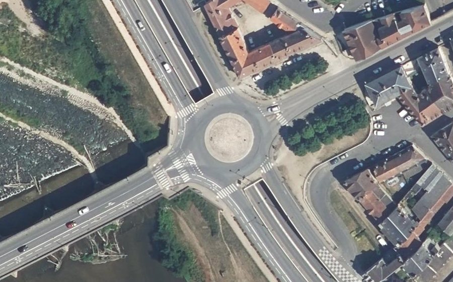 Vue aérienne de la Place Régemortes