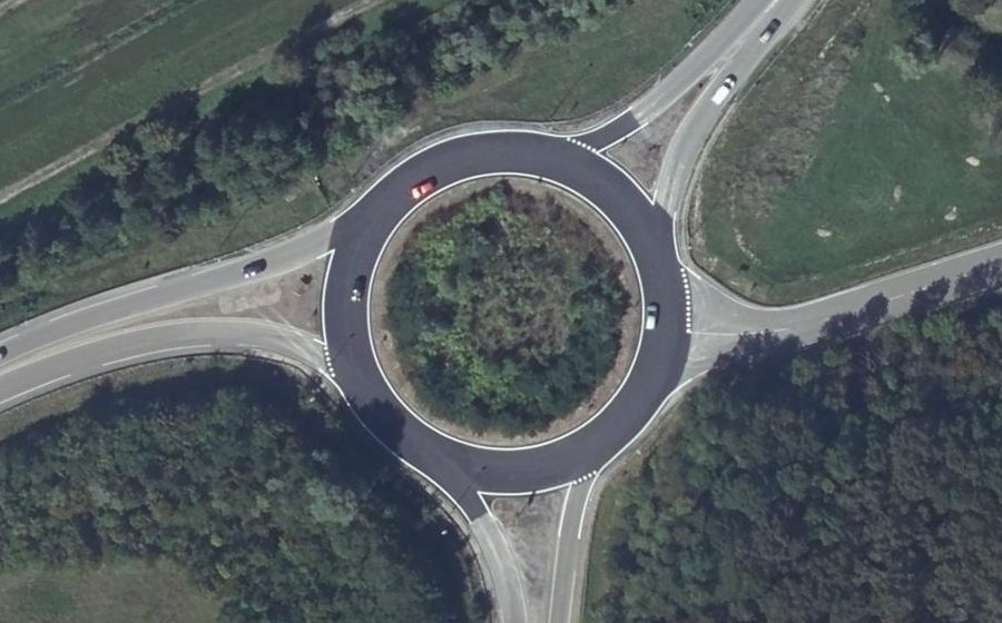 Vue aérienne du Rond-point anonyme n°4867267