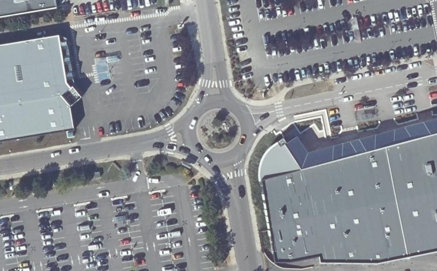Vue aérienne du Rond-point anonyme n°4867502