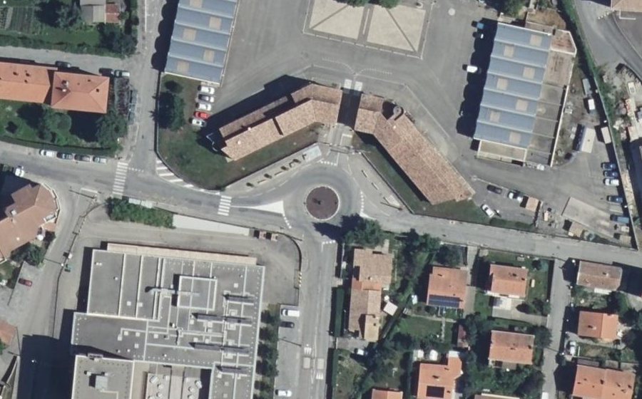 Vue aérienne du Rond-Point Colonel Arnaud Beltrame