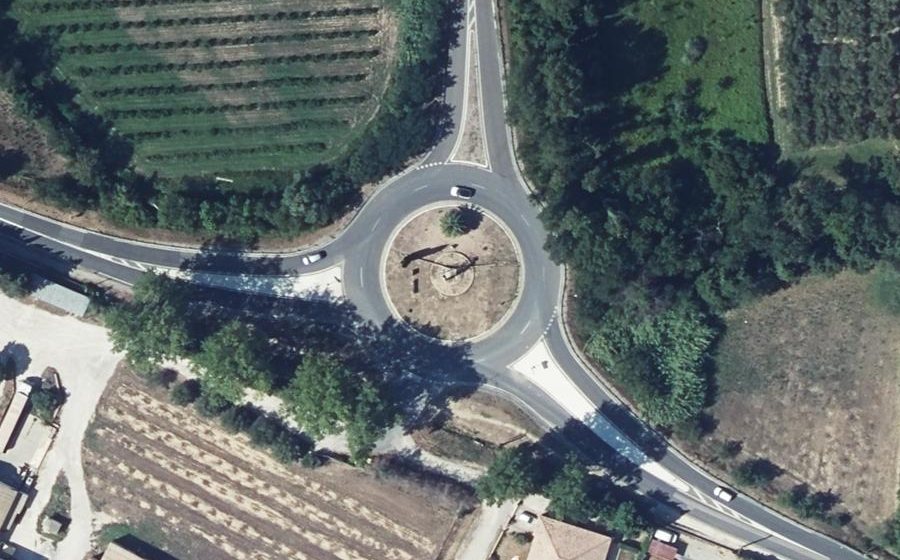 Vue aérienne du Rond-Point de Força Réal