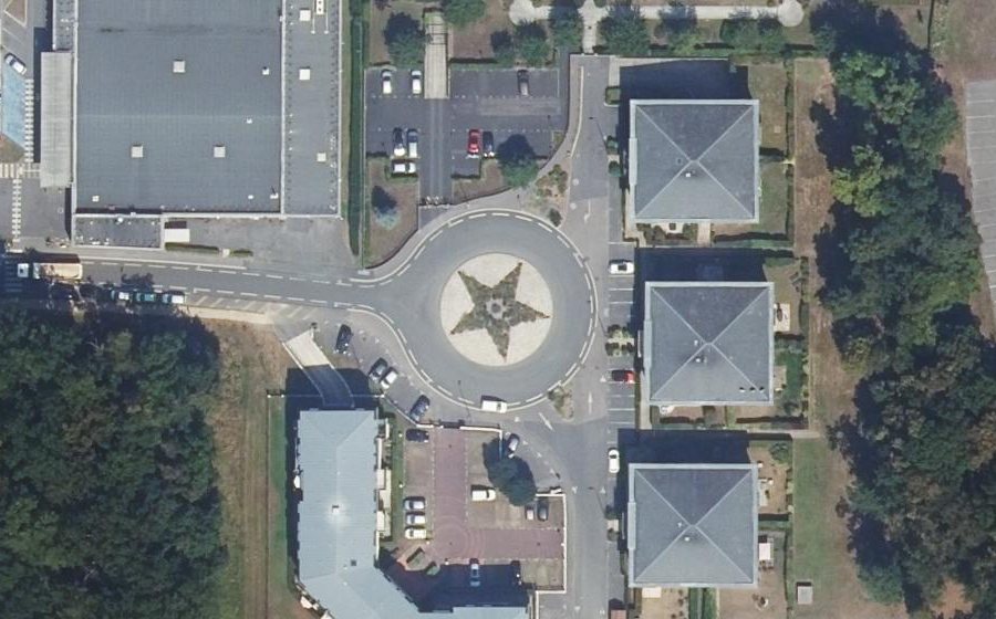 Vue aérienne du Allée de l'Europe