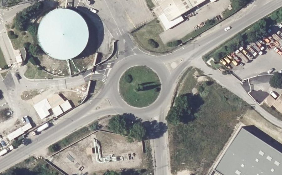 Vue aérienne du Giratoire de la Centale