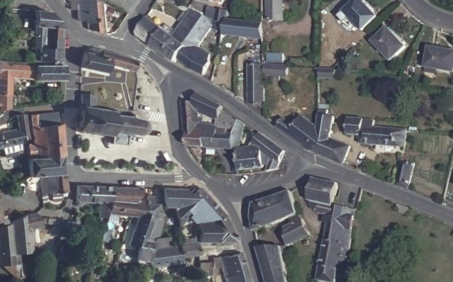 Vue aérienne du Rue de Couleuvrou