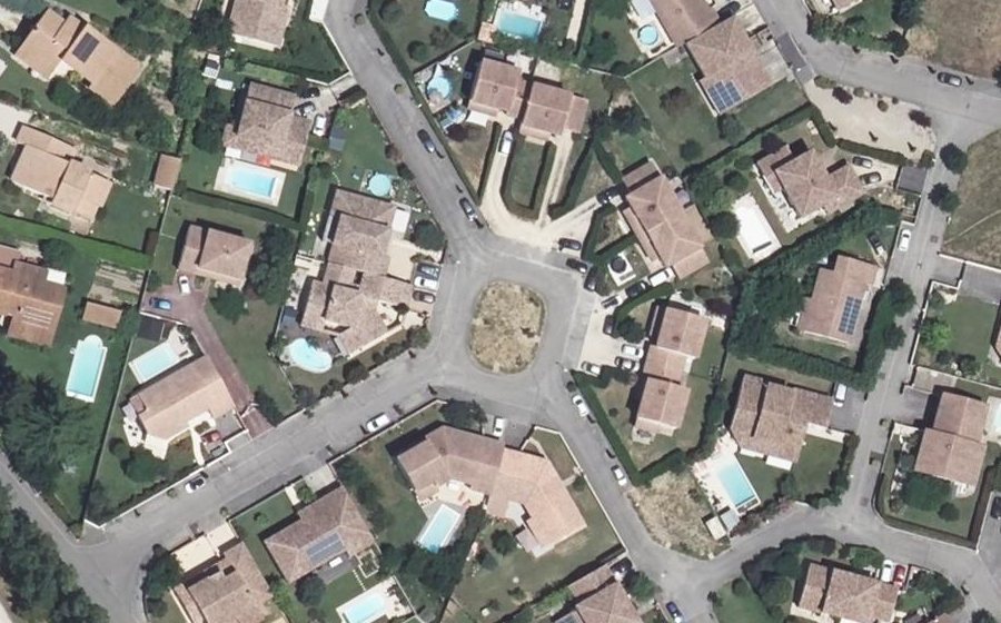 Vue aérienne du Place Simone Signoret