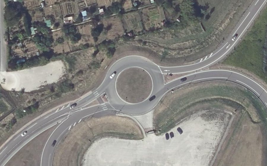 Vue aérienne du Rond-point anonyme n°4880445