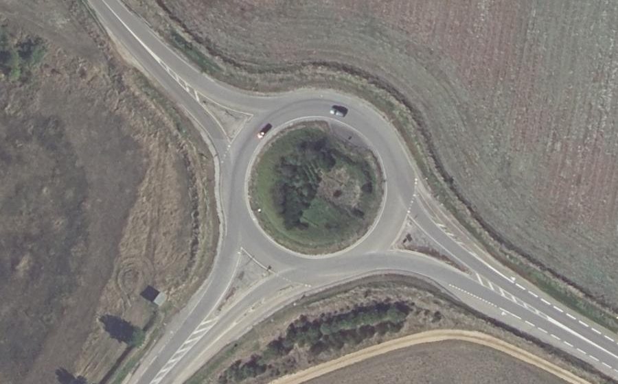 Vue aérienne du Rond-point anonyme n°4882430