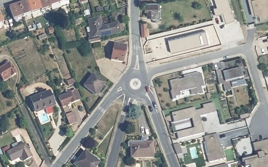 Vue aérienne du Rue Jean Treyve