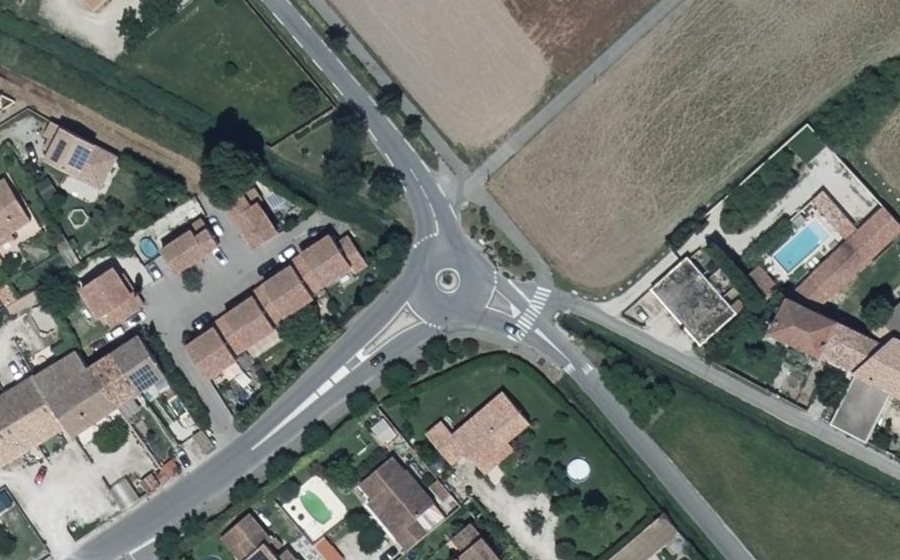 Vue aérienne du Avenue Adrien Bono