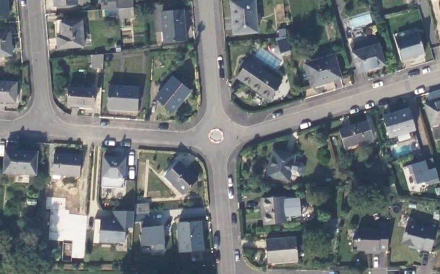 Vue aérienne du Rue des Acacias