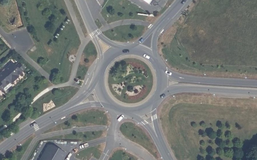 Vue aérienne du Rond-Point Royal Norfolk