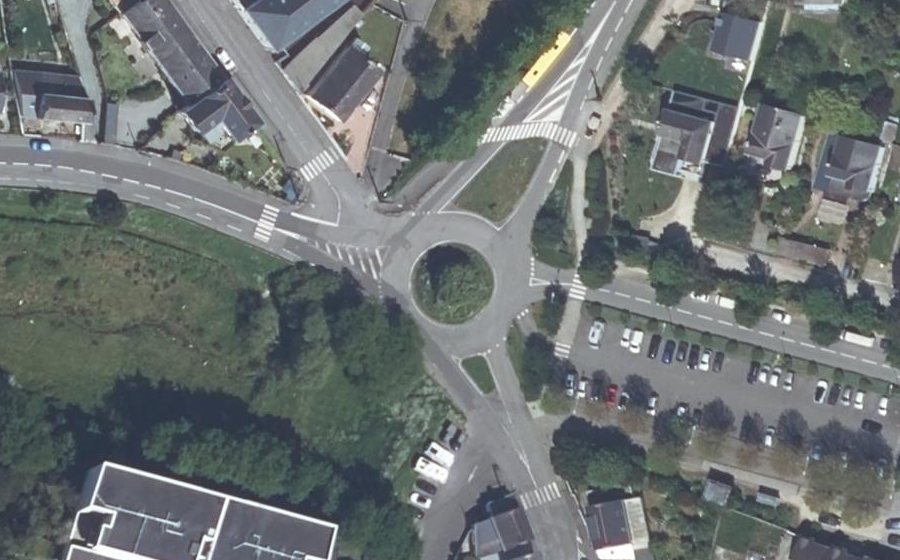 Vue aérienne du Rond-Point du Pontreau