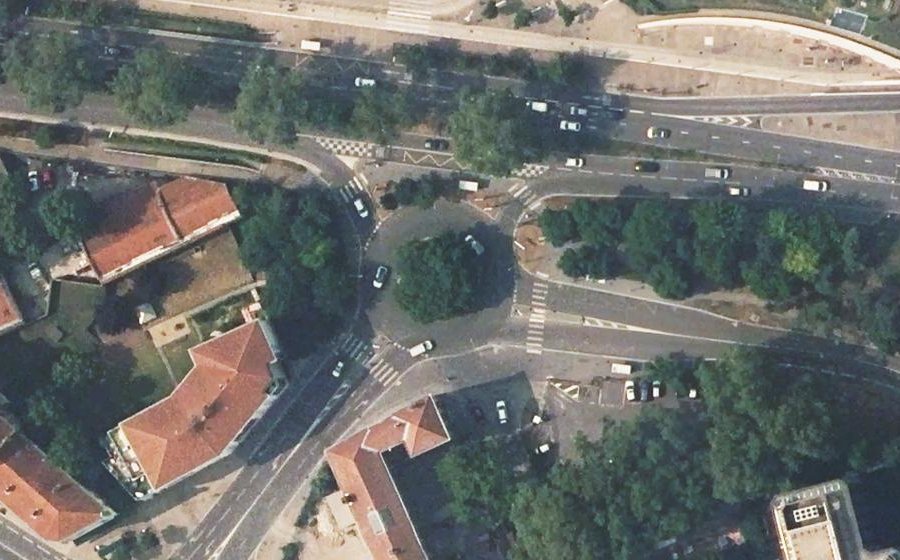 Vue aérienne du Rond-Point de Serin