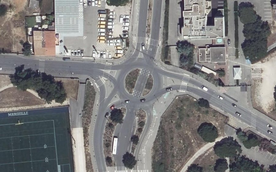 Vue aérienne du Avenue Escadrille Normandie-Niémen