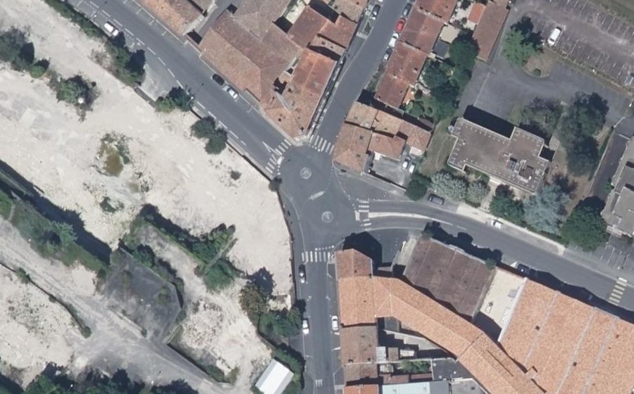 Vue aérienne du Rue de la Rochefoucauld