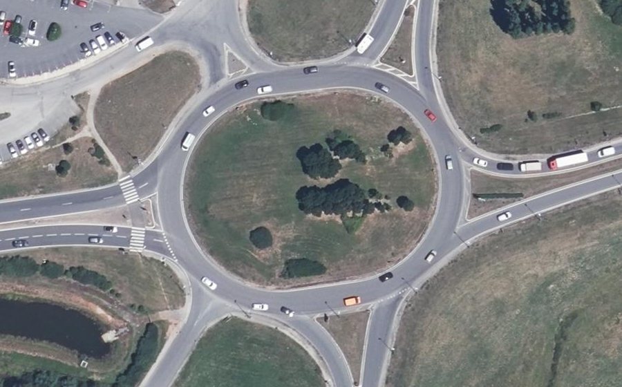 Vue aérienne du Giratoire de Saint-Marc