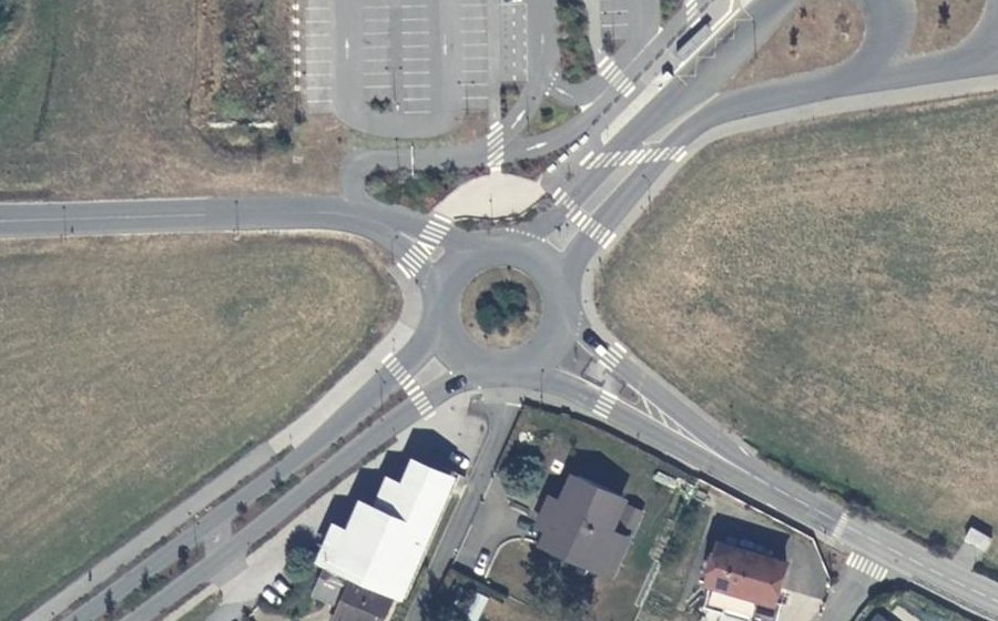 Vue aérienne du Route des Fontaines