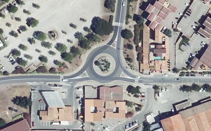 Vue aérienne du Rond-Point des Vignerons