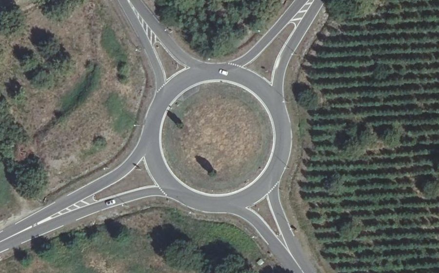 Vue aérienne du Rond-Point de Peyre