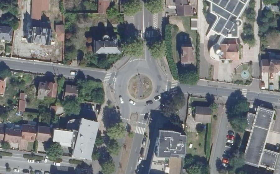 Vue aérienne du Rond-Point Gambetta