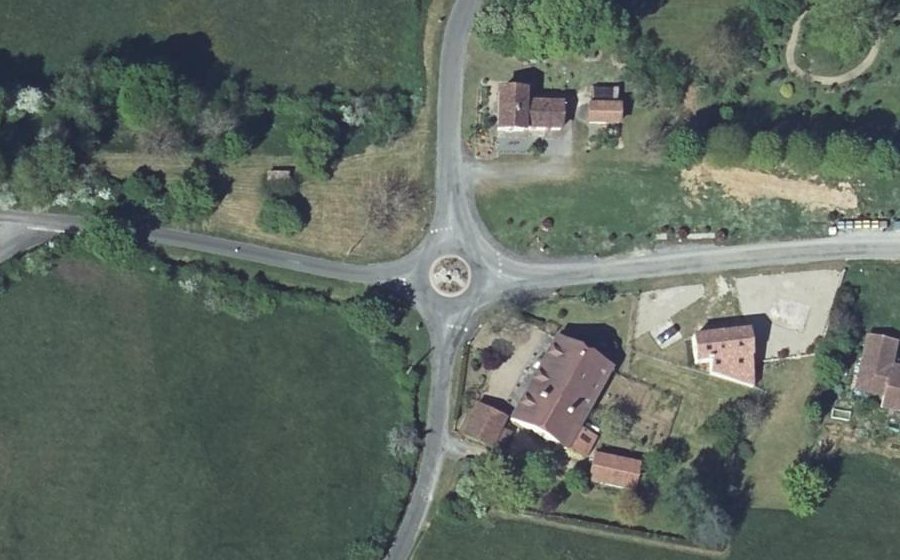 Vue aérienne du Rond-Point des Moulins
