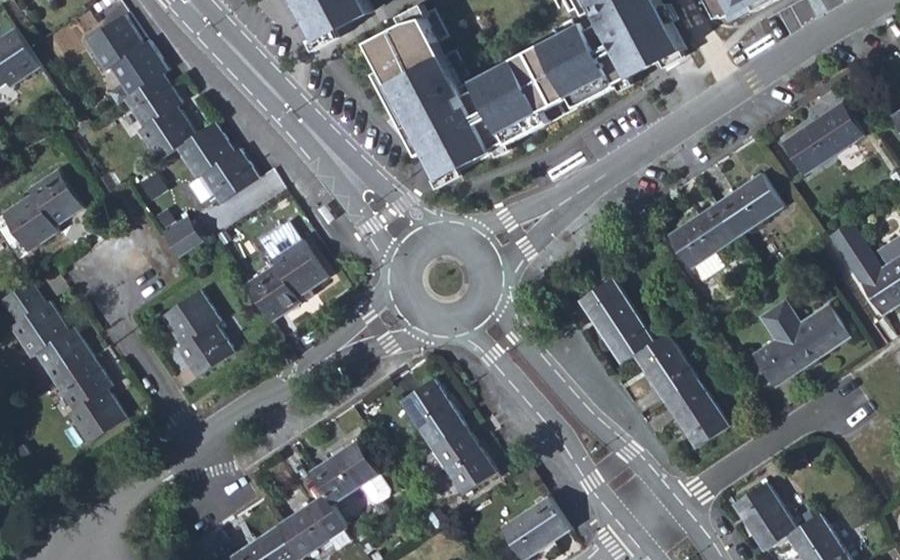 Vue aérienne du Rond-point anonyme n°4924445