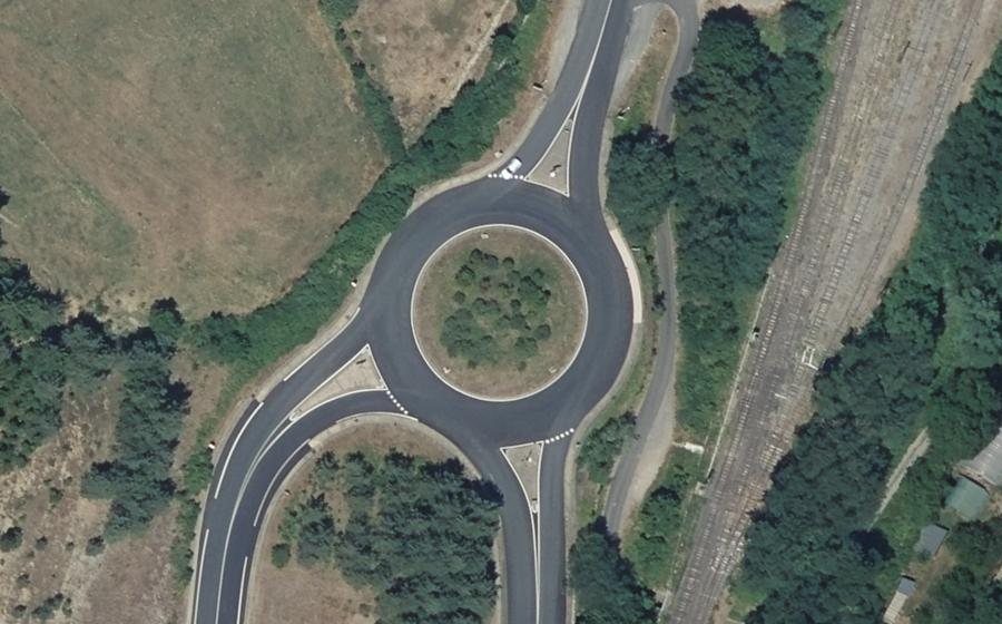 Vue aérienne du Rond-point anonyme n°4926867