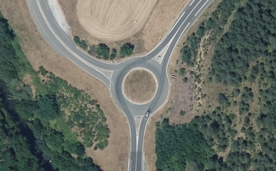 Vue aérienne du Rond-point anonyme n°4926870