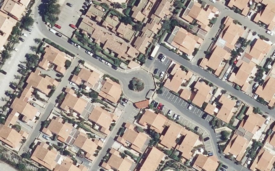 Vue aérienne du Rue du Sampan
