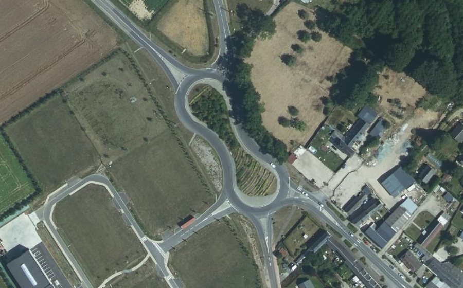 Vue aérienne du Route de Rouen
