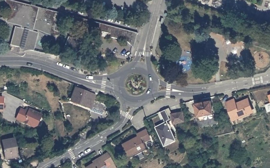 Vue aérienne du Route de sous-Moulin