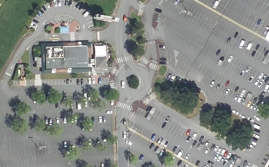 Vue aérienne du Place de Beaubreuil