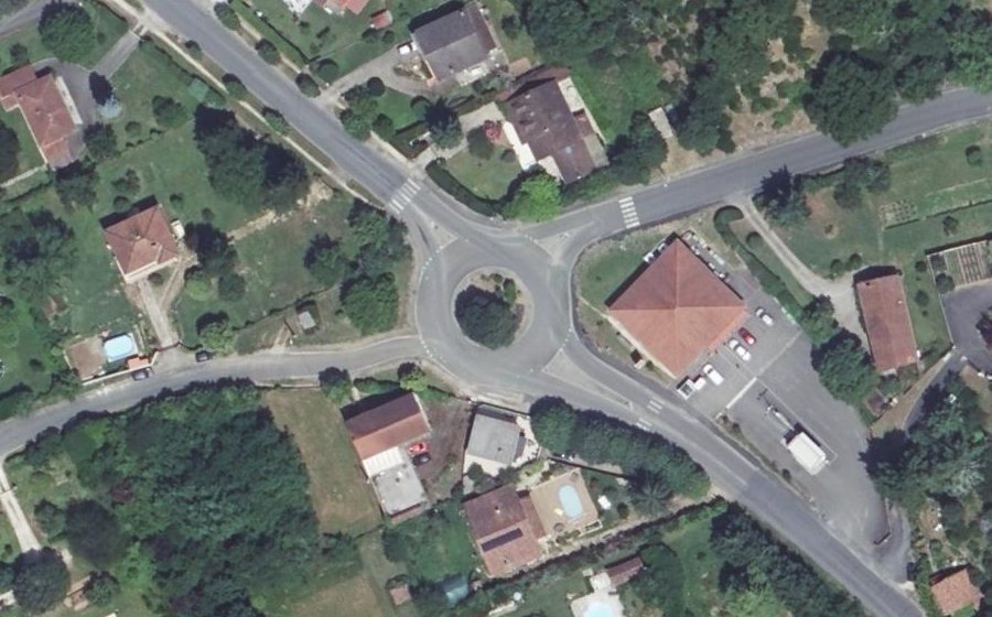 Vue aérienne du Route de Cahors