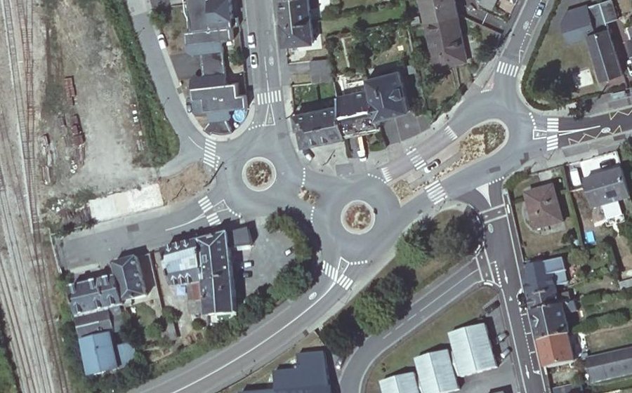 Vue aérienne du Avenue de Courteille