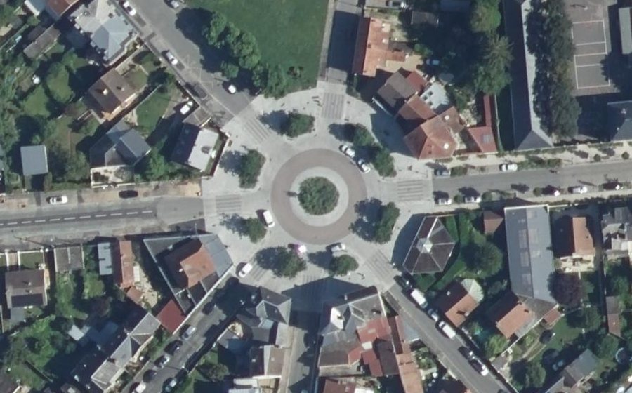 Vue aérienne du Place Lamartine