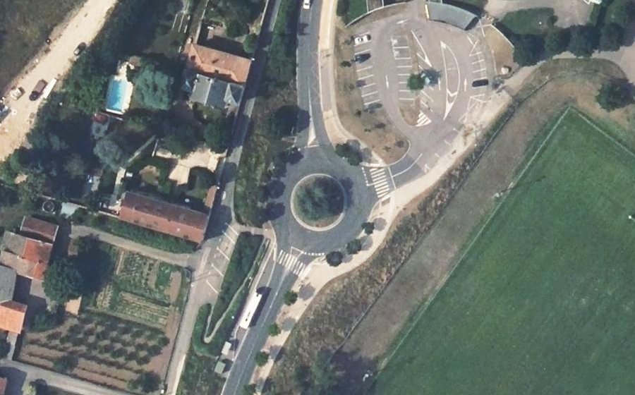 Vue aérienne du Avenue de Gadagne