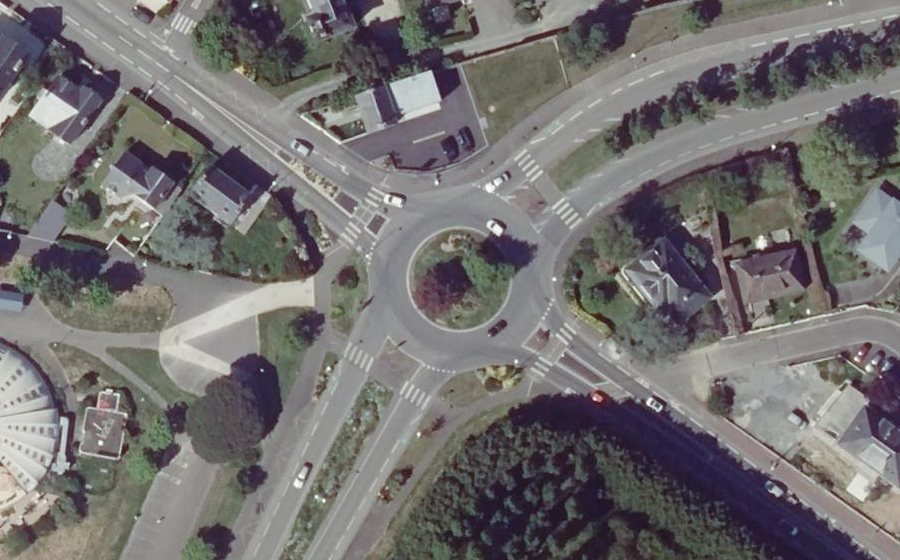 Vue aérienne du Rond-Point de Sherborne