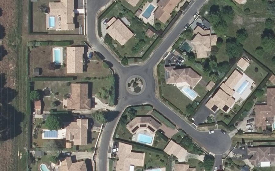 Vue aérienne du Avenue dous Cams